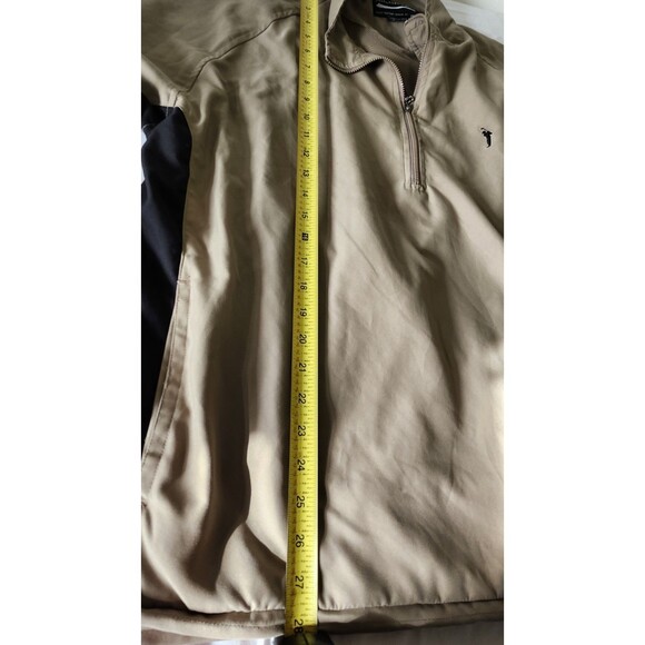 Austin Golf Pullover Windbreaker L Tan Vented Zip-Off Sleeves Lightweight - Picture 6 of 12